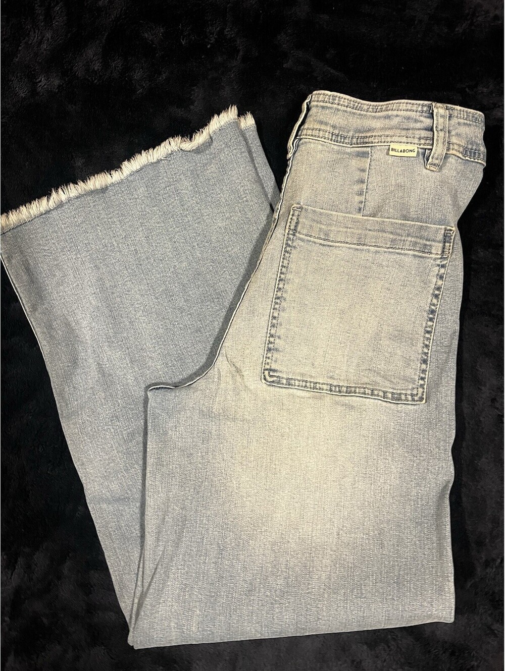 Billabong Women’s Jeans High Rise Wide Leg Size 28 Light Wash Baggy Y2K